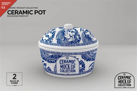 Download Ceramic Pot Packaging MockUp